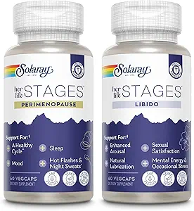 SOLARAY Perimenopause und Libido ihr Life Stages Bundle - Hot Flashes und Menopause Plus Natürliche Schmierung und Libido Unterstützung für Frauen - Hergestellt ohne Hormone - 30 Portionen