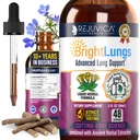 Helle Lunge - Lung Detox-Unterstützung-Ergänzung zur Unterstützung von Lung & Respiratory Health - Grindelia, Lobelia, Licorice, Wild Cherry & More!