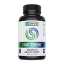 Zhou 3 Day Renew - Probiotics for Digestive Health, Probiotics for Men and Women, Gut Health & Natural Support Supplement mit Ginger und Aloe - 27 Veg Caps