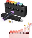 Weekly Pill Organizer Set - 1 Mal & 2 Mal pro Tag Pillen Boxen, 7-Tage große Medizin Fälle für tägliche Medikamente, Vitamine, Ergänzungen, Tragbare Schwarz & Translucent Schwarz