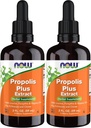 JETZT Ergänzungen, Propolis Plus Extrakt Flüssigkeit mit Dropper, Kräuterergänzung, 2-Ounce (Pack von 2)