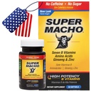 Super Macho, hohe Potenz B Vitamine und Aminosäuren, Kraftstoff für die heutigen aktiven Männer, kein Koffein, kein Zucker, Nahrungsergänzungsmittel, Made in USA,50 Softgels