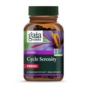Gaia Herbs Cycle Serenity - Frauen Hormonal Balance Supplement - Hergestellt mit Fenugreek, Saffron, Turmeric & Hawthorn - Frei von Gluten, Dairy & Soy - 60 Vegan Kapseln (60 Servietten)