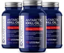 100% reines organisches Krillöl 1000mg, 180-Day Supply, Omega 3, Höchste Konzentration 56% Phospholipide, Wild Caught, Nachhaltige antarktische SuperbaBoost, Astaxanthin,Omega xl,Herz, Hautpflege, kein Fischöl