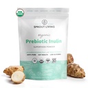 Bio-Inulin mit FOS-Präbiotikum, lösliche Faser für Leckgut, Bloating, Verdauung, Fütterungsfreundliche Bakterien (Probiotika), 1 Scoop Daily, 1 lb (90 Portionen)