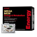 GNC Mega Men Energy and Metabolism Vitapak Program, Günstig, Complete Nutrition, 5 Produkte in 1 Packung, Calorie Burn, Thermogenic, 300mg Koffein, 30 Daily Packs