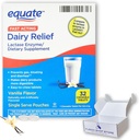 Dairy Pillen für Lactose Intolerance - Equate Fast Acting Relief Vanilla Flavor, 32 Kautabletten, Lactaid Chewables, Lactase Enzyme (Pack of 1), Boxed by Fusion Shop Store