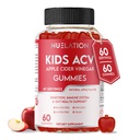 Apfelessiggummis für Kinder, 60 Servierungen. Glutenfrei, Vegan und Gelatine Kostenlose ACV Gummis