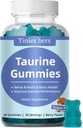 Taurine Gummies 1000mg, Zuckerfrei für Erwachsene & Kinder, 1 von 20 Aminosäuren, Boost Immune, Nerve, Kognitiv, Herz, Augengesundheit, Übungsleistung, Anti-Aging, Glutenfrei, Non GMO, Vegan, Pectin, 60