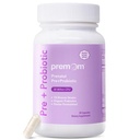 Premom Prenatal Pre & Probiotics für Frauen: 18 Diverse Bio-Präbiotika Strains - Unterstützt Verdauungsstörungen, 30 Billion CFU, Gut & Immune Gesundheit für Mutter und Baby - Daily Capsules