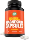 „No Bull“ Magnesiumkapseln, einzigartige Magnesium-Zitrat- und Oxidformel für Schlaf und Entspannung, Magnesium-Säulen zur Vermeidung von Muskel- und Spasmen, Magnesiumoxid-Zitrat, 500g