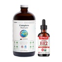 LIQUIDHEALTH Complete Multiple Daily Multivitamin & Organic Methyl B12 5000mcg Vitamin Drops mit Tart Cherry Juice für Immununterstützung, natürliche Energie Boost, Verbesserte Speicher & Fokus, Gesamtgesundheit
