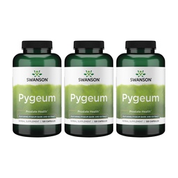 Swanson Pygeum - Kräuterergänzung - Men's Health Supplement - (120 Kapseln, 400 mg) 3 Pack
