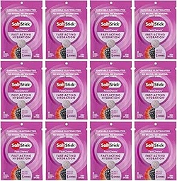SaltStick Elektrolyt FastChews - 120 Count Mixed Berry Flavor - Elektrolyt Tabletten für Hydration, Salz Tabs - 10 Count (Pack von 12)