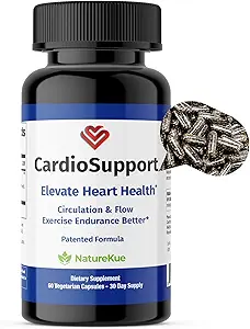 NatureKue CardioSupport | Heart Health Supplements | Enhance Exercise Endurance | Astragalus Extract | Kräuterergänzungen | 60 Vegetarische Kapseln | 30-Tag Versorgung