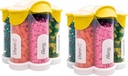 Extra Large Pill Organizer Täglich, Wöchentlich, Monatliche Beilage Flasche, niedliche Blossom Pill Dispenser mit 7 XL Compartments (2 Pack Combo) (Yellow 2 Pack)