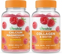 Lebensfähiges Calcium Magnesium + Collagen & Biotin, Gummie Bundle - Große Verkostung, Vitamin-Ergänzung, Glutenfrei, GMO frei, Kaubar