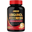 DRFOSTER Coq10 400mg Softgels Ubiquinol mit PQQ & Vitamin E, Olivenöl, Herz, Gehirn & Energieunterstützung - 120 Tage Versorgung