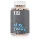 Pure for Men Original Cleanliness Stay Ready Fiber Supplement | Hilft, Verdauungsstörungen zu fördern | Psyllium Husk, Aloe Vera, Chia Seeds, Flaxseeds | Proprietäre Formel | 240 Vegan Kapseln