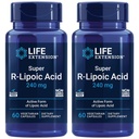 Life Extension Super R-Lipoic Acid – Gesunde Alterung, oxidative Stress Defense – mit 240 mg Wirkstoff R-Form von R-Lipoic Acid – Glutenfrei – Non-GMO – Vegetarisch – 60 Kapseln (2 Packung)