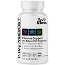 Probiotische Ergänzung für 15 Tage Saubere | Garantierte Regal stabile Probiotika für Verdauungs- & Colon Gesundheit auf Balance Gut Flora | Cleansing Regularity Constipation Bloating Unterstützung für Frauen Männer Erwachsene