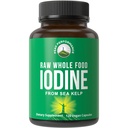 Raw Whole Food Iodine Supplement von Organic Kelp (Ascophyllum Nodosum) von Peak Performance. Kaliumjodid unterstützen Tabletten. für Stoffwechsel, Energie und Immun. 120 Vegan Kapseln, Pillen.