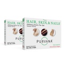 Wellgenix Purvana Haar, Haut und Nägel Vitamin - Weichgele für hohe Absorption - Doppelstärke 2500mcg Biotin, VIT A & B (30 Count) (Pack von 2)