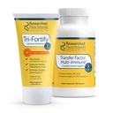 Geforschte Ernährung Liposomal Glutathione (450mg) + Colostrum & Pilze Ergänzung für Immununterstützung - Verbesserte Immunität Duo - Tri-Fortify Orange + Transfer Factor Multi-Immune (2 Stück Set)