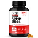 FORCE FACTOR Kürbis Samen Öl Kapseln, Phytosterols Ergänzung mit essentiellen Fettsäuren, hergestellt mit kaltgepressten Kürbisöl, Premium-Qualität, Non-GMO, 100 Softgels