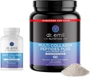 DR. EMIL NUTRITION Komplette Multi Collagen Bundle - Double The Collagen & Double The Hair, Skin & Nails Vorteile - Collagen Peptide Pillen & Collagen Powder Bundle (30 Servierungen)