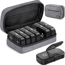 AUVON Canvas Bag XL Wöchentliche Pille Organizer 2 Mal pro Tag, Reise Pille Box 7 Tag mit Ein-Side große Öffnung, AM PM Pille Case mit tragbaren Cloth Tasche für Nahrungsergänzungsmittel, Vitamine, Fischöle