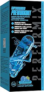 PERFORMIX Supercharged Preworkout - Sustained Energy, Endurance und Focus - Premium Muskelunterstützung Oceanix und Alpha GPC für Hardcore Training & Body Building (60 Kapseln)