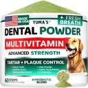 Fortgeschrittene Hundezahnpulver, Atembefeuchter mit Multivitamin, Hundezahnreinigung, Bad Breath & Tartar und Plaque Off Remover für Hunde Probiotics Lab co, Pet Oral Care - Vitamine und Ergänzungen
