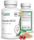 Chewable Vitamin B-12 1000 Mcg | Supports Healthy Brain Function & Memory | Cherry-Flavored B12 Methylcobalamin Supplement for Hair, Skin & Nails - 100 Tablets