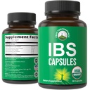 USDA Organic IBS Kapseln für Relief, Ingestion, Bloating, Gas. Irritable Bowel Supplement mit 5 Handpicked Organic Ingredients. Pfefferminzöl, Sea Buckthorn, Fennel Seed, Rosmarin Blatt, Basil Blatt