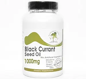 Black Currant Seed Oil 1000mg ~ 180 Kapseln - keine Zusatzstoffe ~ Naturetition Supplements