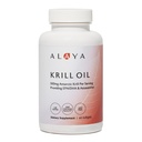 Alaya Naturals - Antarctic Krill Oil 500mg Supplement mit Phospholipiden, EPA/DHA Omega 3 & Astaxanthin - Non-GMO - PCB Getestete Krillöl - 60 Softgels