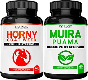 Fadogia Agrestis und Tongkat Ali (120 Count) Athletic Performance & Muskelmasse Performance Blend und Muira Puama Root Extract (60 Count) Premium Capsules Getestet für Potency & Purity - USA Made
