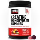Kraftfaktor Creatine Monohydrate Gummie, 5g Dose für Männer & Frauen, um Muskeln, Stärke, Erholung, kognitive Gesundheit & Gedächtnis, sortierte Frucht Flavors, 150 Gummie