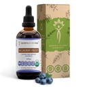 Secrets of the Tribe Bilberry Fruit Alcohol-Free Liquid Extract, USDA Organic Bilberry (Vaccinium Myrtillus) Getrocknete Früchte Tinkture Supplement (4 FL OZ)