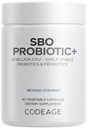 Codeage SBO Probiotics, 50 Billion CFUs pro Servieren, Multi Strain Soil basierte Organismen Mischung und Organic Fermented Botanical Blend, Regal-Stable, 90 Kapseln