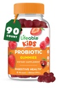 Kids Probiotics Gummies | 2 Billion CFU | Great Tasting Kids Probiotic Gummies | für Gut Gesundheit, Verdauungsunterstützung und Immununterstützung | 90 Probiotische Gummi für Kinder und Kleinkinder | lebensfähig