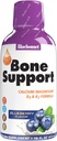 Bluebonnet Nutrition Liquid Bone Support Calcium Citrat, Magnesium Citrat, Vitamin D3, K2, für Knochen Gesundheit, Non GMO, Glutenfrei, Soja frei, milchfrei, koscher, 32 Servierungen, Blueberry Flavor, 16 Fl Oz (Pack von 1)