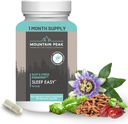 Mountain Peak Nutritionals Sleep Easy - Sleep Support Supplement Eine entspannte und ruhige Stimmung fördern - 5-HTP, Aminosäuren, Melatonin, & Magnesium - Hypoallergene Nahrungsergänzung (60 Kapseln)