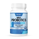 ZEBORA Probiotics for Men 100 Billion CFU - Probiotics for Digestive Health, Men's Probiotic Supplement, Prebiotics & Enzymes, für Prostatagesundheit mit Saw Palmetto | 90 Veg Kapseln