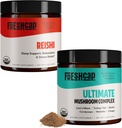 FreshCap Pilze Stress Bundle (Reishi Pulver und Ultimative Pilz Complex Powder)