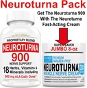 Nerve Relief Cream 8 oz Plus Neuroturna Nerve Unterstützung 900 mg ALA Unterstützung