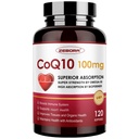 ZEBORA CoQ10-100mg-Softgels mit PQQ, BioPerine & Omega-3, High Absorption Coenzym Q10 Supplement, Leistungsstark-Antioxidant, Unterstützung Herz & Energie-Produktion 120 Servietten, Non-GMO
