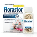 Florastor Daily Probiotic Supplement für Frauen und Männer, bewährt, um Verdauungsgesundheit zu unterstützen, Saccharomyces Boulardii CNCM I-745 (100 Kapseln)