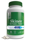 Gesundheit Thru Nutrition Skineu - Skin Probiotic + Prebiotic | Unterstützt Haut Hydration & Elastizität | Klinisch untersuchte Inhaltsstoffe |3rd Party Tested, Non-GMO & Gluten-Free | 30 VegeCapsules